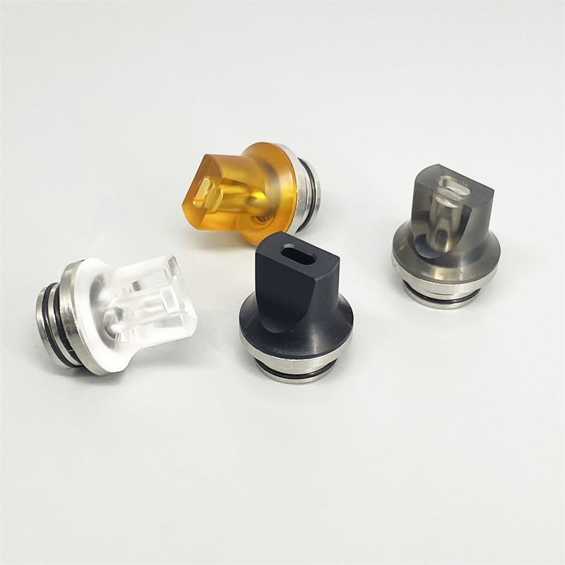 1PCS 810 Stainless Steel Acrylic Flat Mouth Straw Joint Random Color