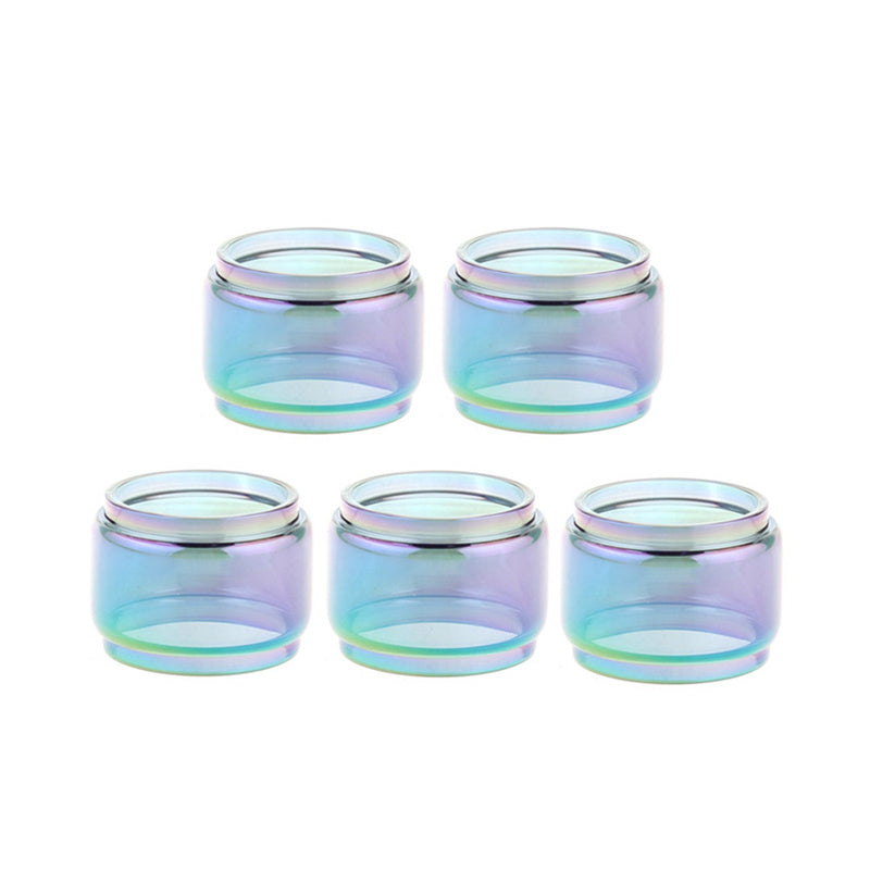 5PCS Translucent rainbow Bubble glass tube for Ares MTL RTA (TPD Edition)4ML