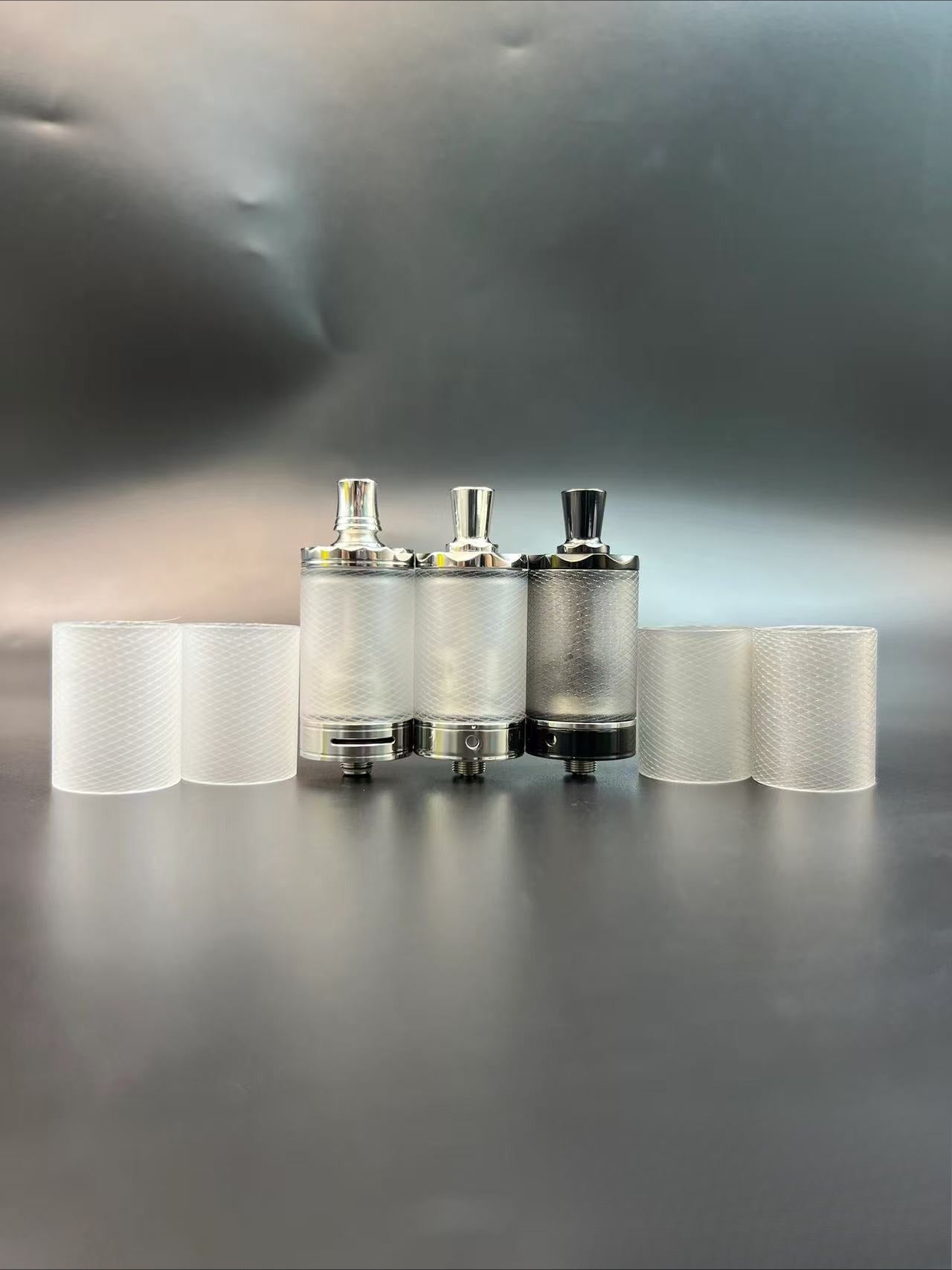 DDSX Plastic Embossed Transparent Translucent Black Straight Tube for Diplomat RDL mtl Device