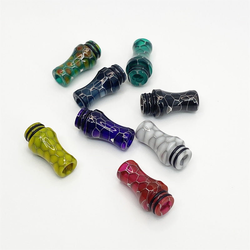 1PCS 510 Resin Conical Snakeskin Straw Joint