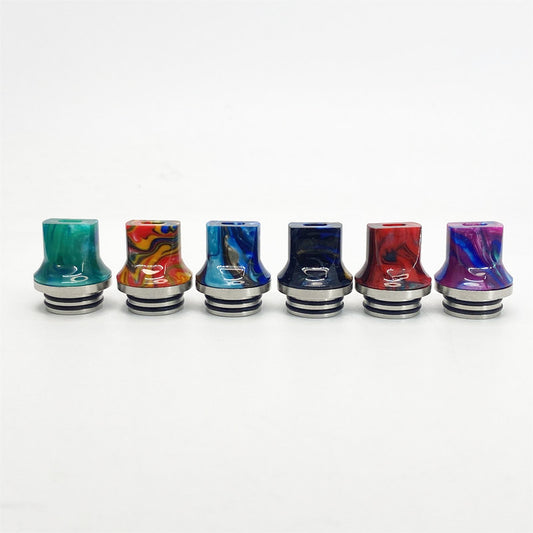 10PCS 810 Stainless Steel + Resin Straw Joint Random Color