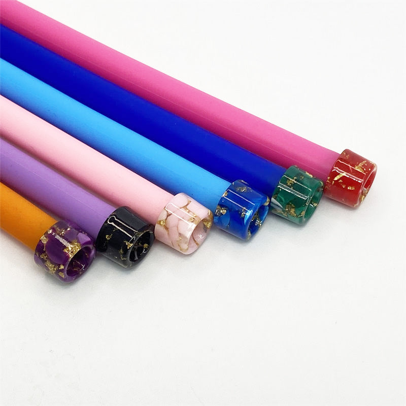 10PCS 510 Resin Random Color Straw Joint