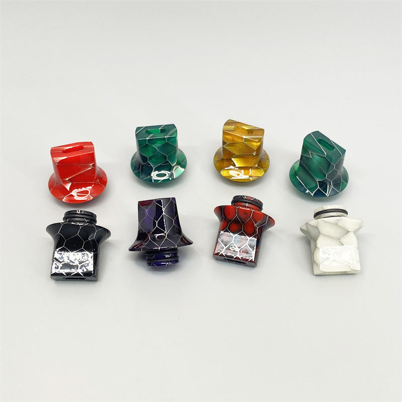 1PCS 510 Resin Flat Mouth Straw Joint