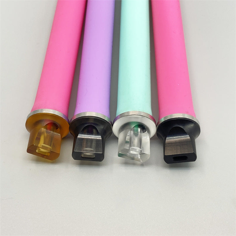 1PCS 810 Stainless Steel Acrylic Flat Mouth Straw Joint Random Color