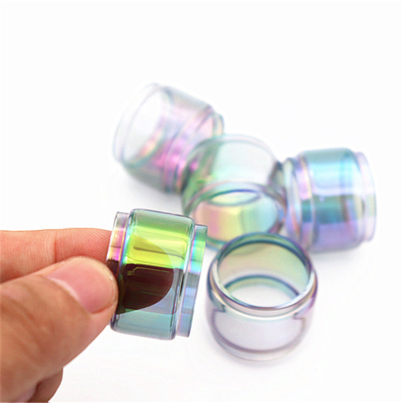 5PCS Translucent rainbow Bubble glass tube for Ares MTL RTA (TPD Edition)4ML