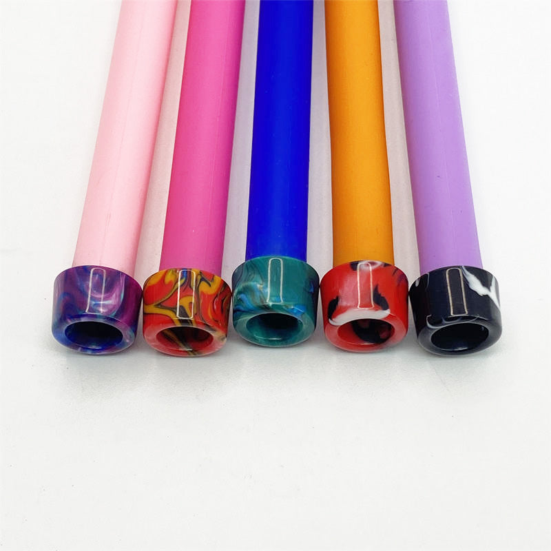 10PCS 510 Resin Random Color Straw Joint