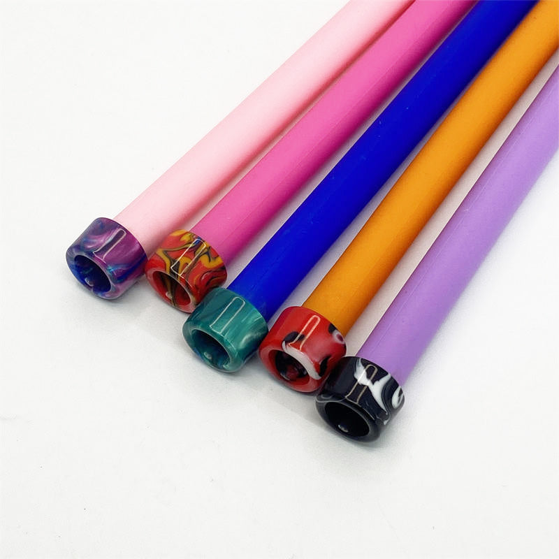 10PCS 510 Resin Random Color Straw Joint