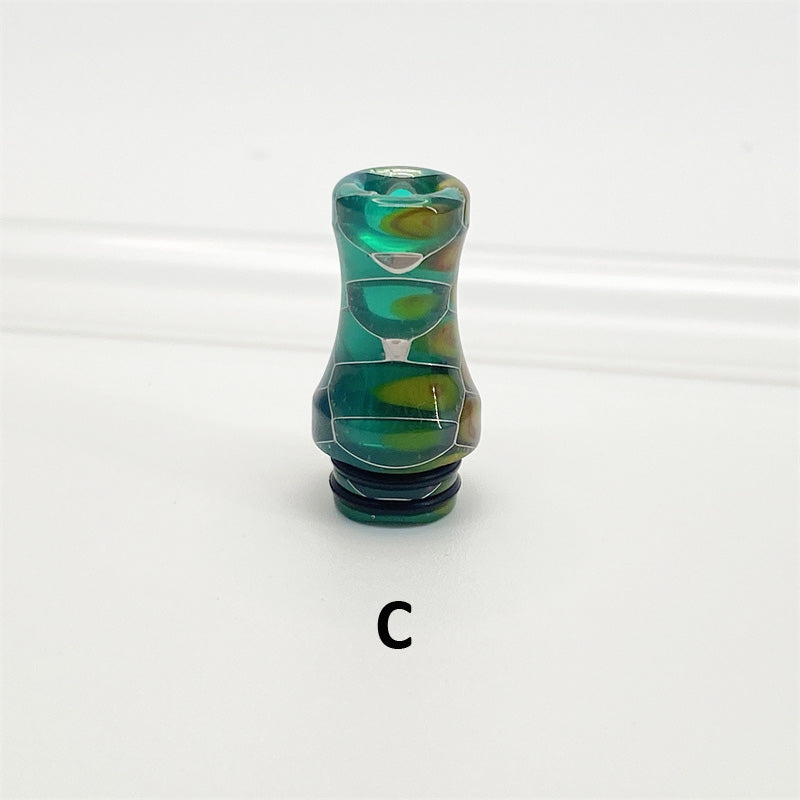 1PCS 510 Resin Conical Snakeskin Straw Joint