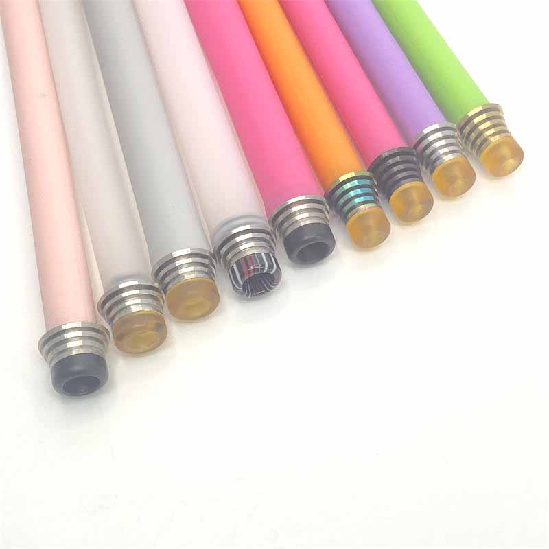 1PCS 510 810 Tower Stainless Steel + Resin Straw Joint
