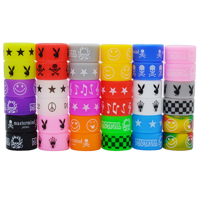 Straw Joint Round O Shape Ring 22*12mm Protective Sleeve for Bulb Glass Random Color 1Pcs