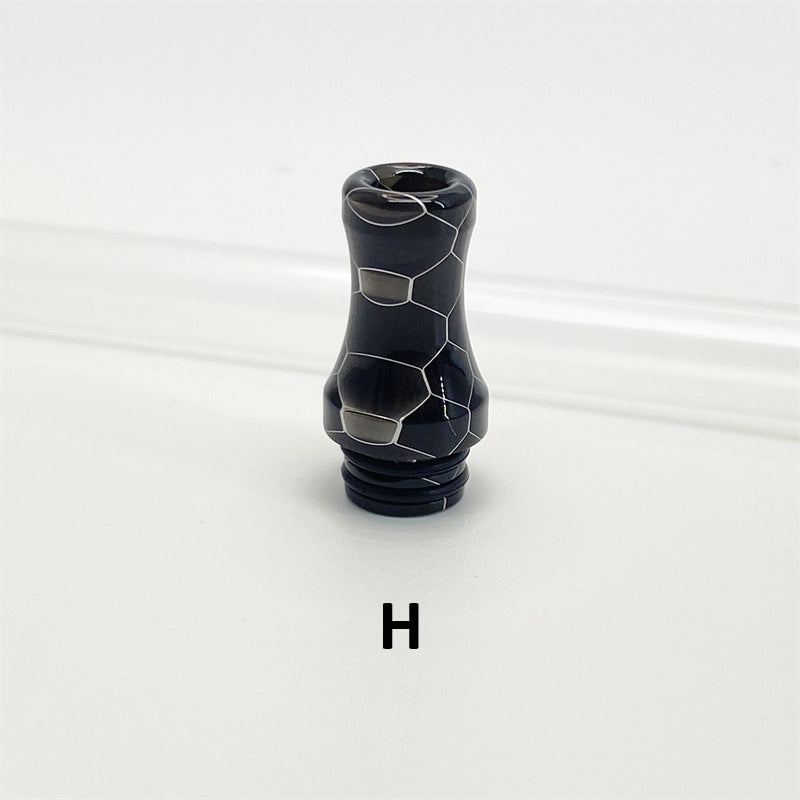 1PCS 510 Resin Conical Snakeskin Straw Joint