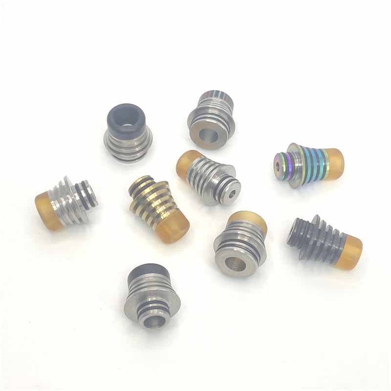 1PCS 510 810 Tower Stainless Steel + Resin Straw Joint