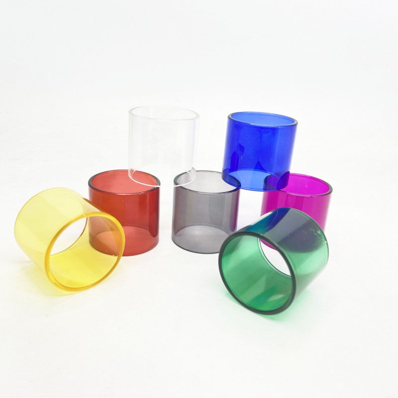 7PCS Straight Colored Glass TUBE Outer Diameter OD22,OD24,OD25,OD27mm Random Color