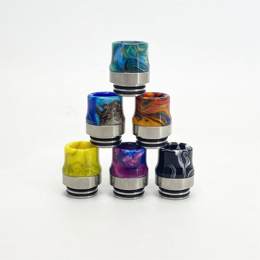 10PCS 810 Stainless Steel + Resin 16 Holes Random Color Straw Joint