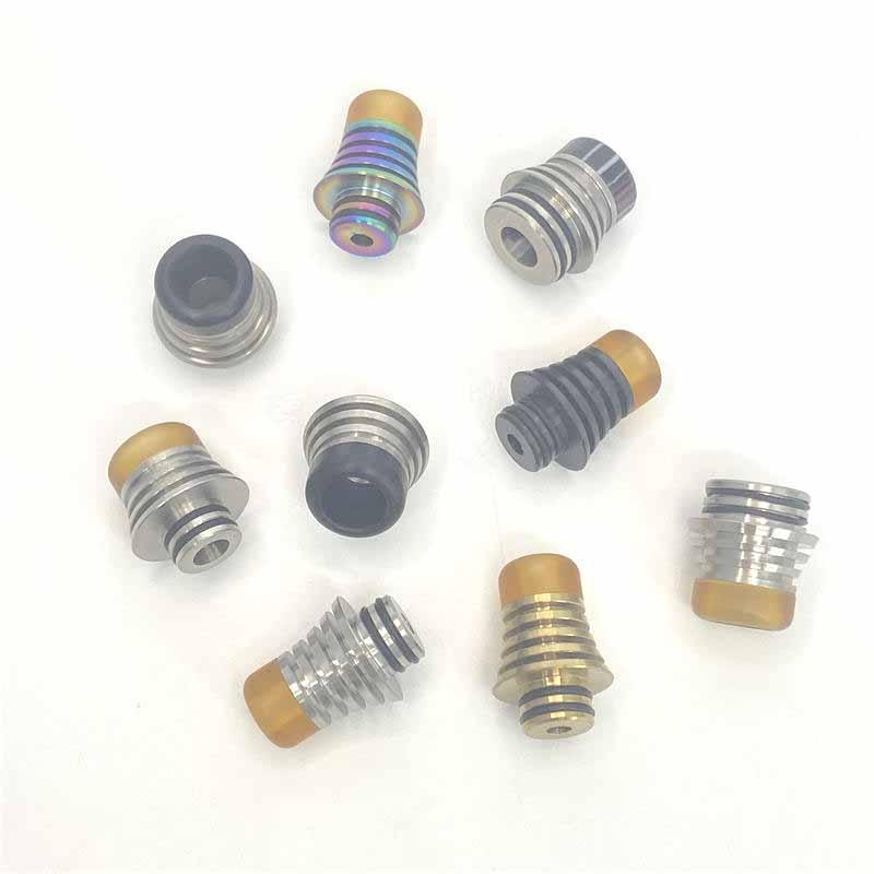 1PCS 510 810 Tower Stainless Steel + Resin Straw Joint