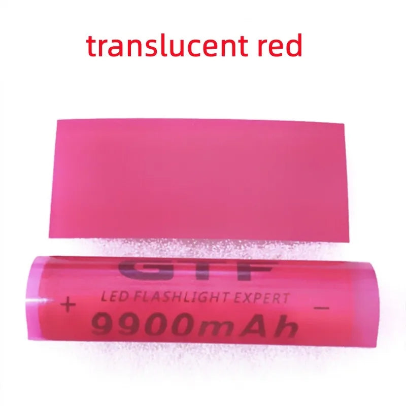Straw Joint 100Pcs/Pack 18650 Lithium Battery PVC Heat-shrinkable Sleeve Skin Shrink Film