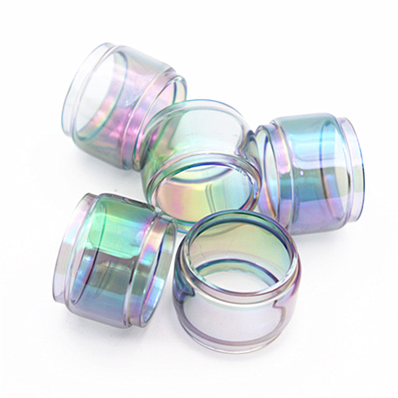 5PCS Translucent rainbow Bubble glass tube for Ares MTL RTA (TPD Edition)4ML