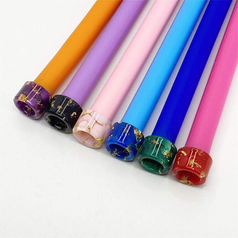 10PCS 510 Resin Random Color Straw Joint