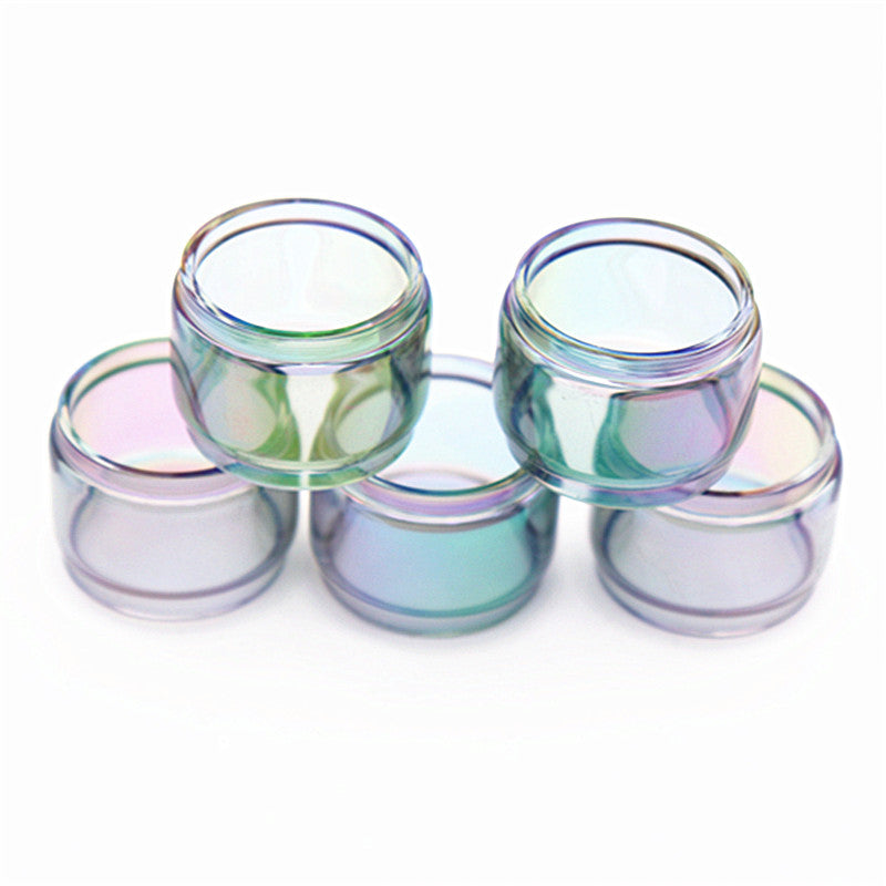 5PCS Translucent rainbow Bubble glass tube for TFV8 BABY V2/TFV MINI V2/TF2019 Tank/TF-RDTA/Morph 219W kit/brit one mega kit/Brit Beast/brit sub tank/brit cloud tank/H-Priv Mini/OSUB Plus kit/MAG P3 Kit (EU Edition)/Spirals plus