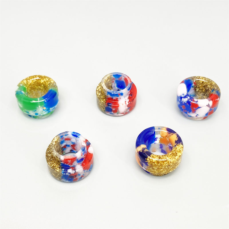 1PCS 810 Half Gold Color Pattern Straw Joint Random Color