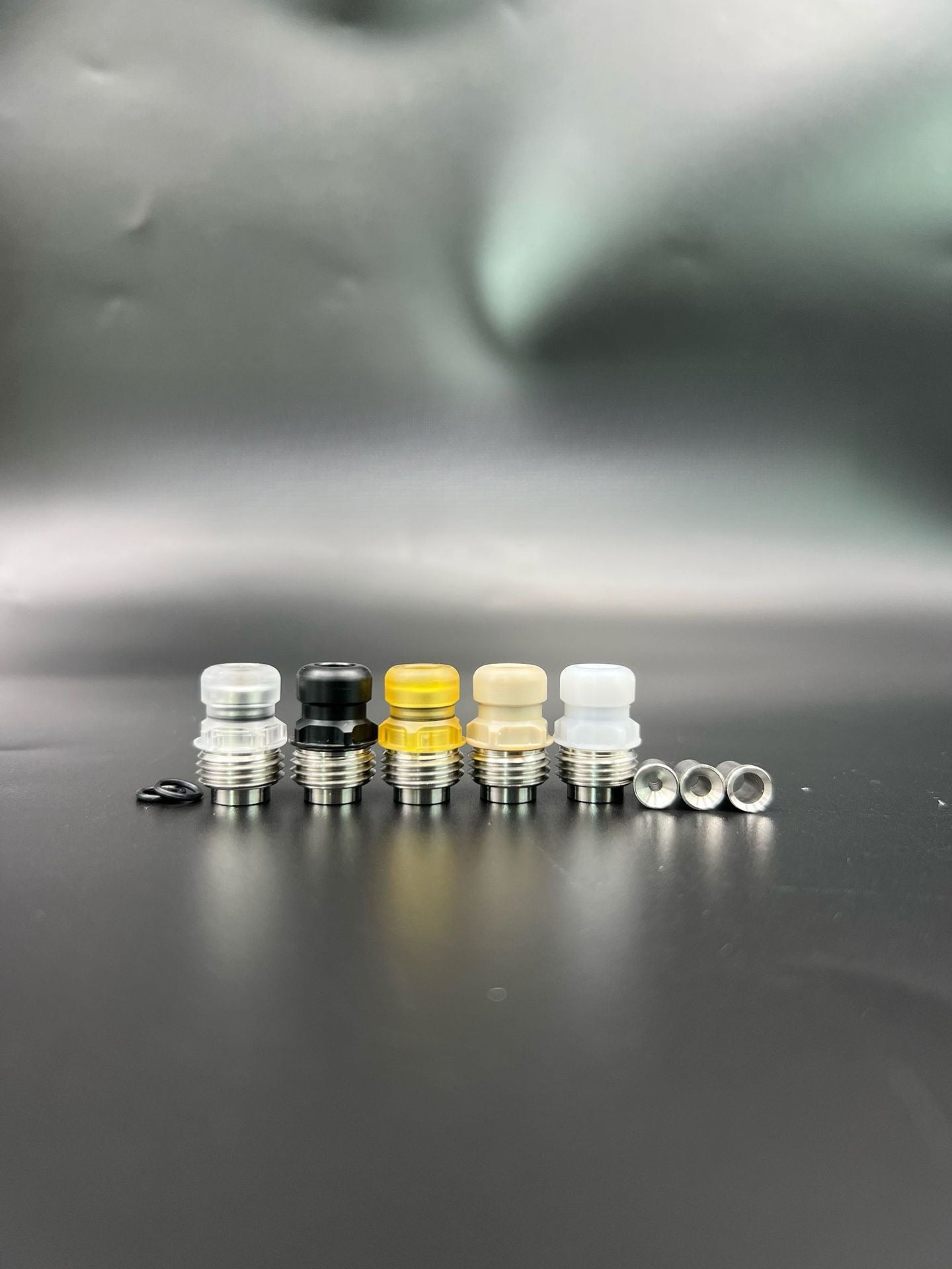 DDSX Mission Button Quick-Release Drip Tip Stainless Steel Plastic PEI PEEK Heat Insulation with Plug Mouthpiece