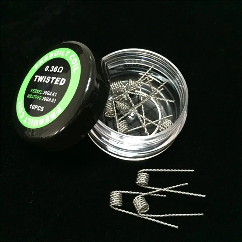 Straw Joint Fused Clapton Coils Alien Premade Coil Heating Resistance Heating Wire Accessory 1Box