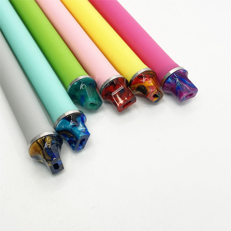 10PCS 810 Stainless Steel + Resin Straw Joint Random Color