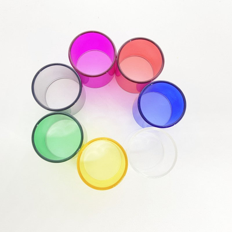 7PCS Straight Colored Glass TUBE Outer Diameter OD22,OD24,OD25,OD27mm Random Color