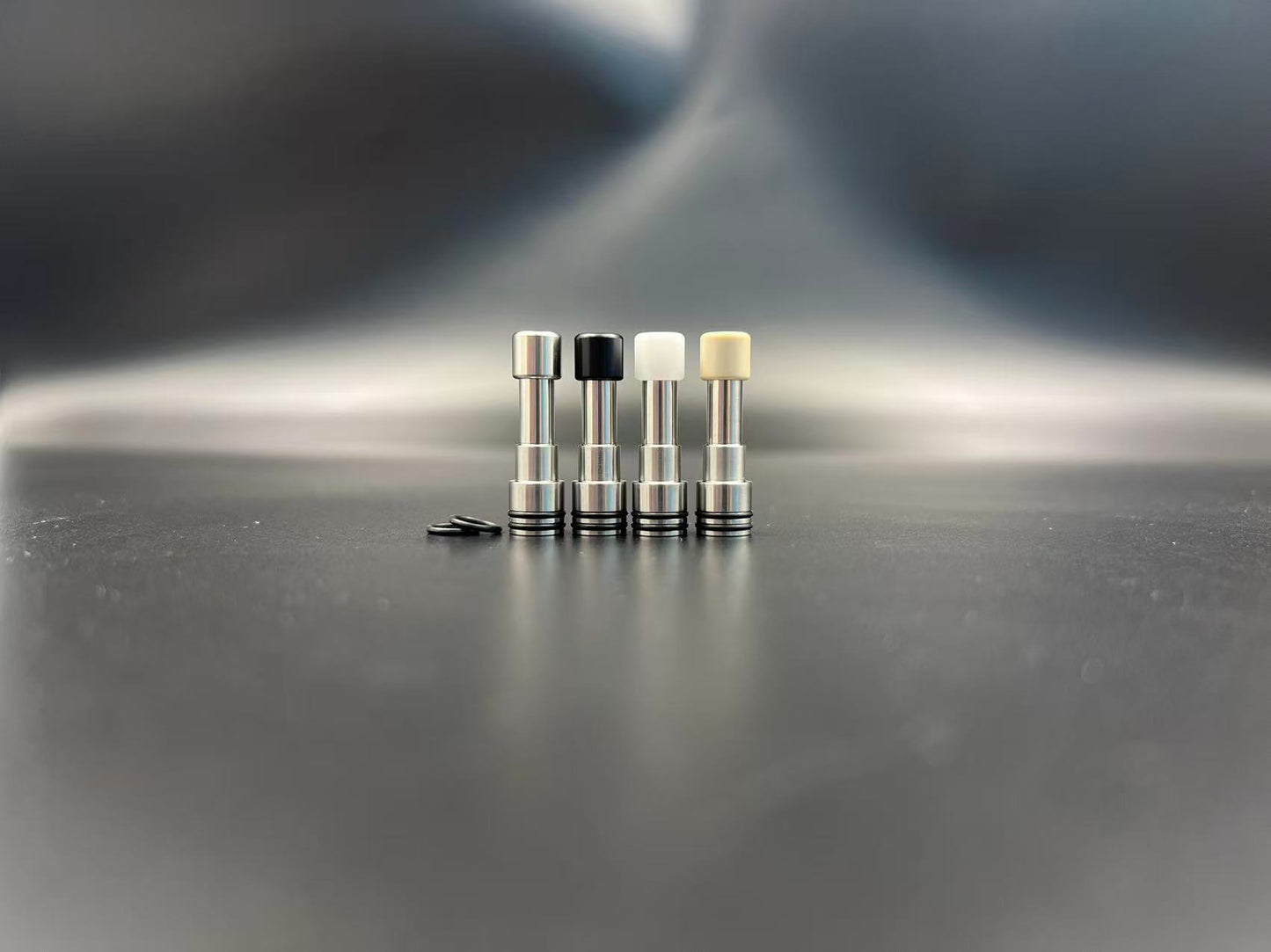 DDSX New 510 Hammer-style Long Detachable Stainless Steel POM PEEK Drip Tip with Replacement Drip Head