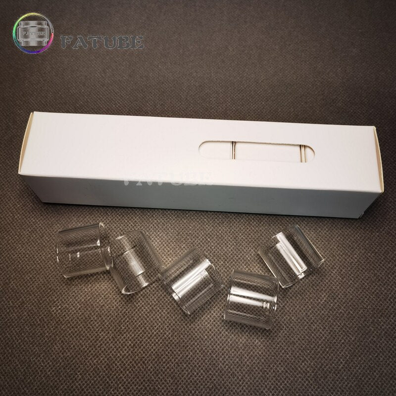 5PCS FATUBE Straight Bubble Clear Rainbow Spare GLASS TUBE Cup Independent Carton customized ( model or size U need)ABCD