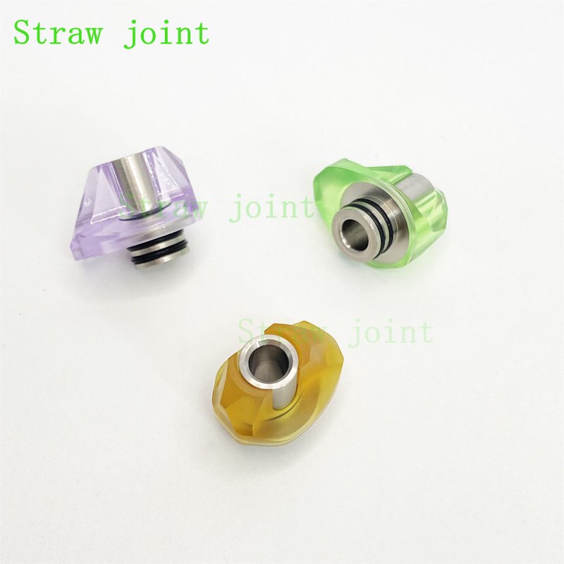 1pcs 510 Stainless Steel Plastic BB Billet Quick-folding Connector Straw Joint