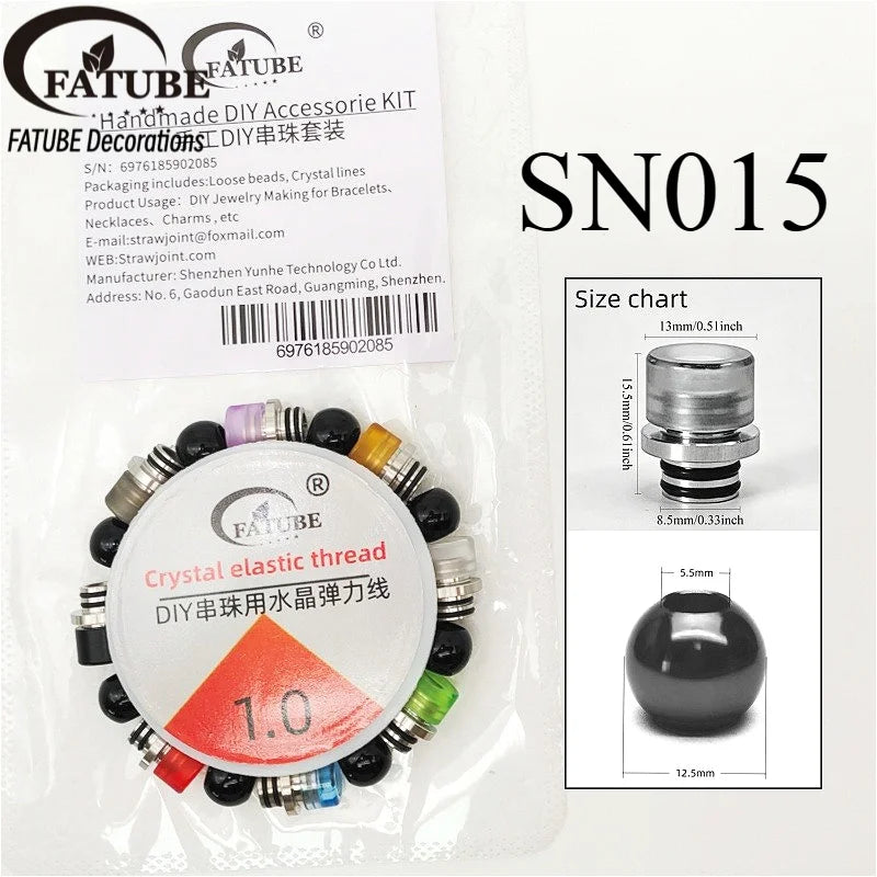Multicolor Metal Acrylic Spacer Beads for DIY Bracelet Making Mixed Style Large Hole Loose Beads Accessories for Jewelry Making