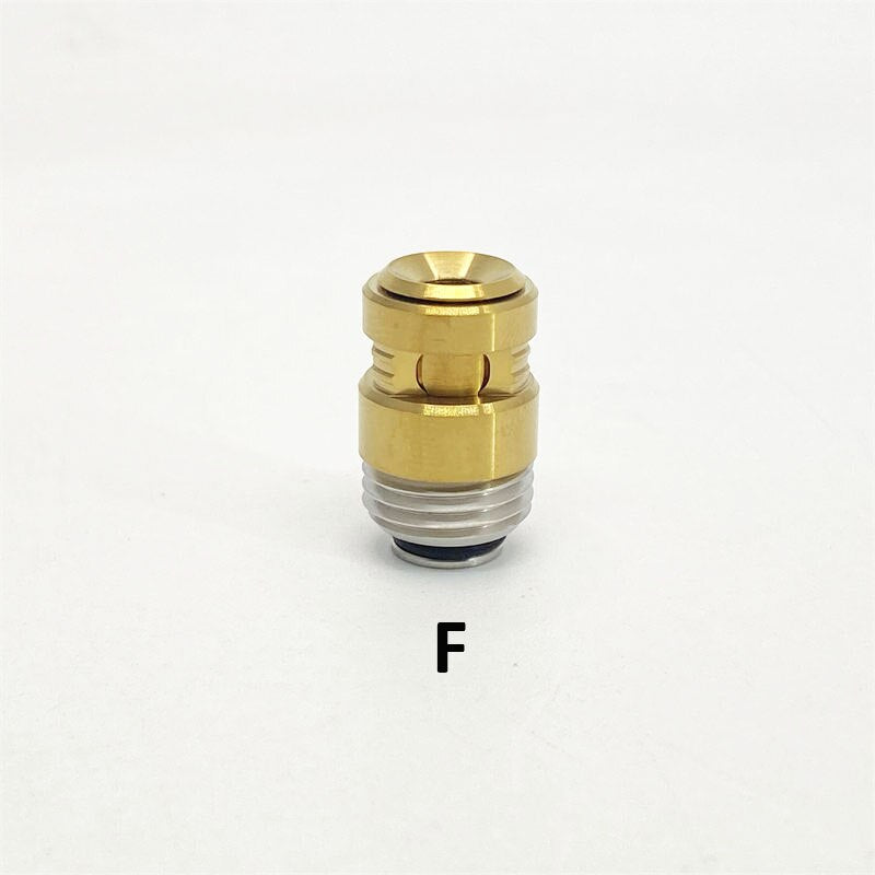 1PCS 510 316 Stainless Steel/peek/PEI/POM/PC PRC Quantum Shift Billet Box BB Interface Pipette Connector Straw Joint