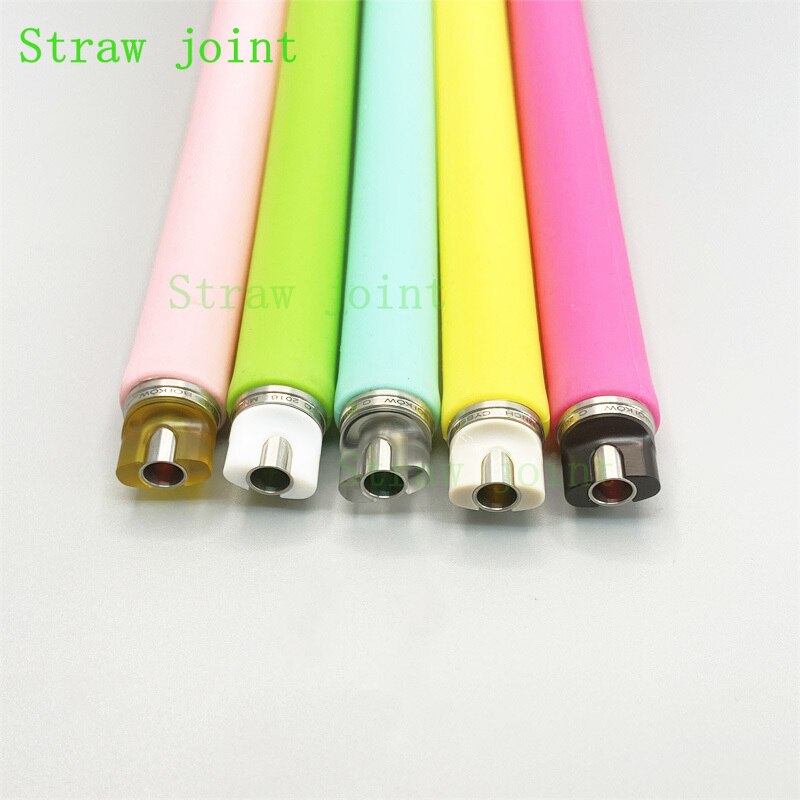 1set BB Billet Box Flat Mouth Silicone Straw Straw Joint