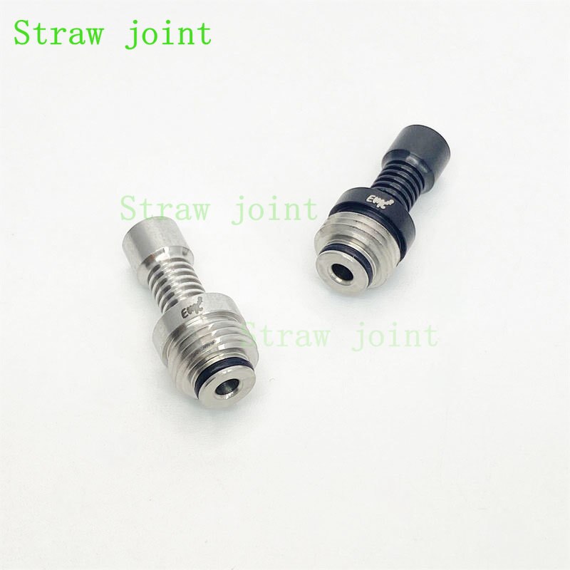 1PCS 510 Stainless Steel EMC Billet Box BB Interface Pipette Connector Straw Joint