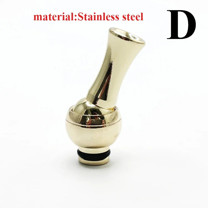 1PC 510 Stainless Steel Rotatable 360 Degrees Mouthpiece Straw Joint