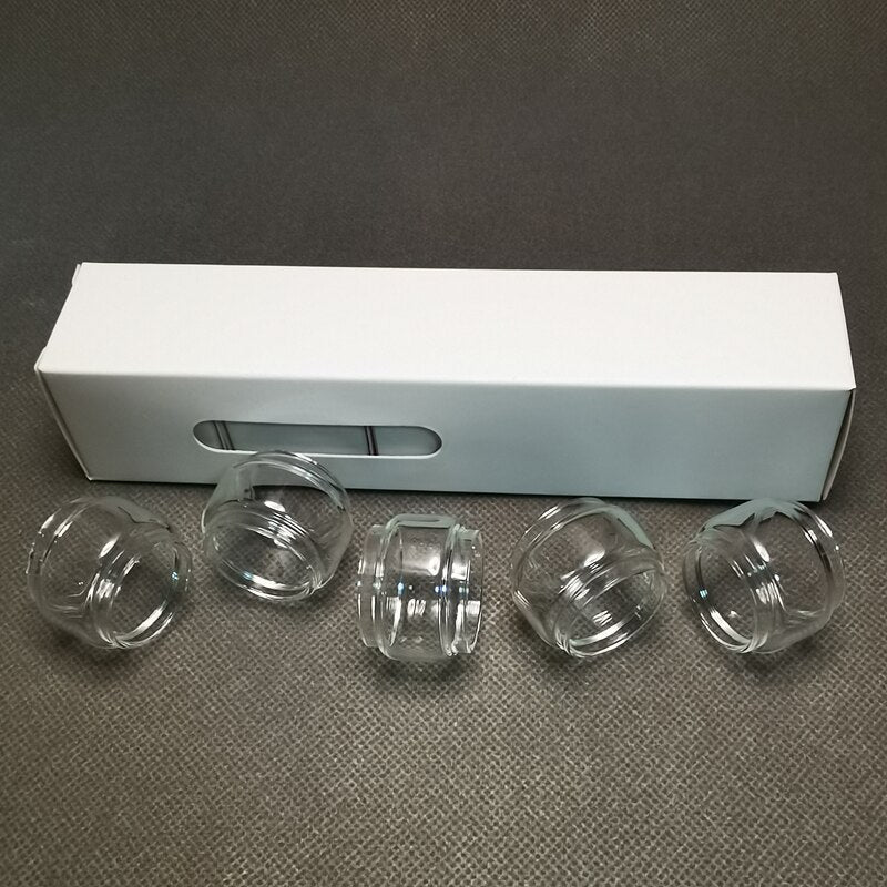 5PCS FATUBE Straight Bubble Clear Rainbow Spare GLASS TUBE Cup Independent Carton customized ( model or size U need)ABCD