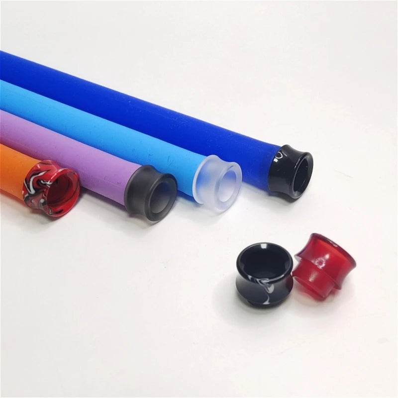 1PC 810 Unbound Small Waist Drip Nozzle Acrylic Resin Rubber ring-free Straw Joint