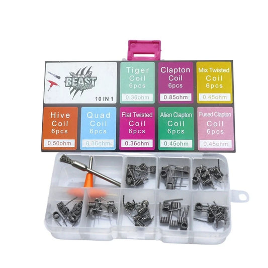 10-in-1 Heating Wire Set with T-shaped Screwdriver & Wire Brush Repair Tool Kit for DIY Coils
