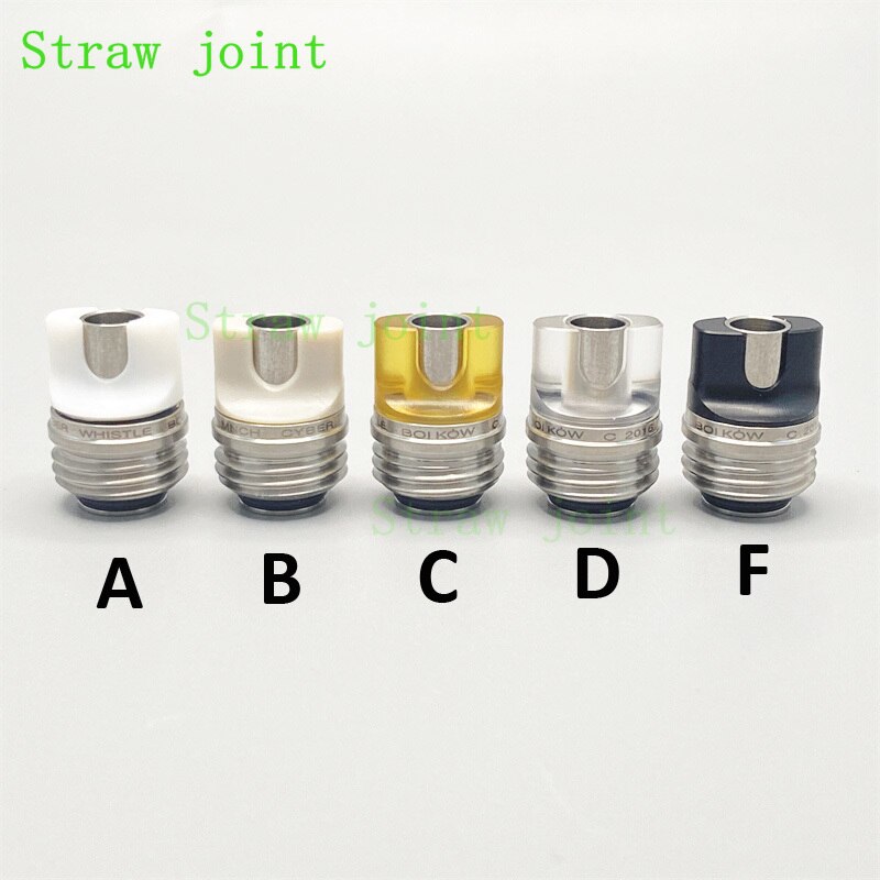 1set BB Billet Box Flat Mouth Silicone Straw Straw Joint