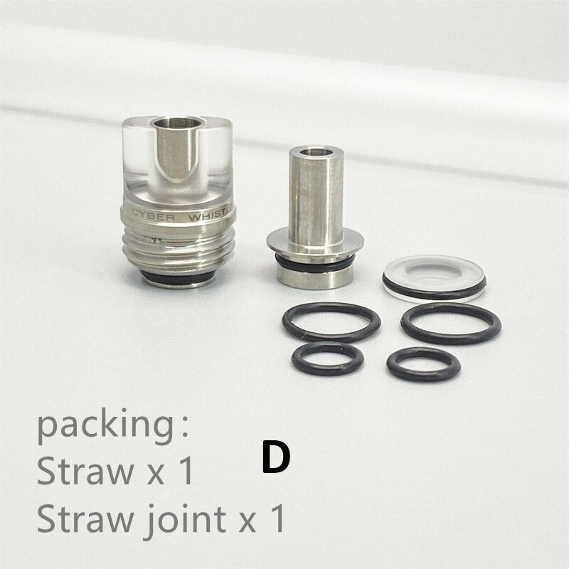 1set BB Billet Box Flat Mouth Silicone Straw Straw Joint
