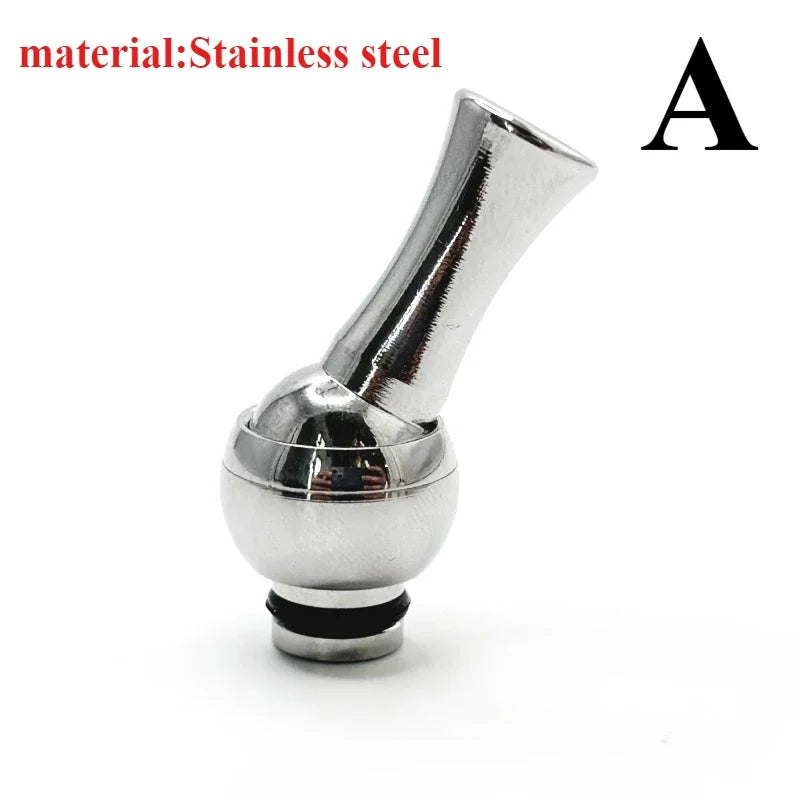 1PC 510 Stainless Steel Rotatable 360 Degrees Mouthpiece Straw Joint