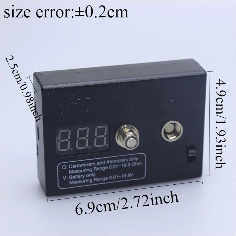 Ohm Tester Version 2|Digital Resistance and Voltage Tester for Measuring Electronic Products DIY Tool Accessory