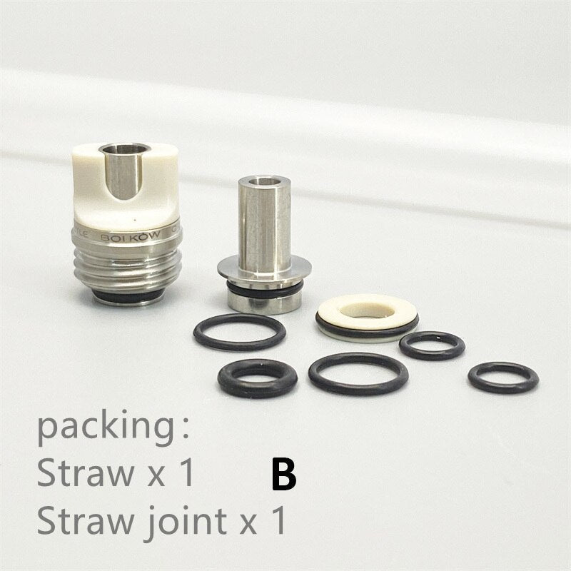 1set BB Billet Box Flat Mouth Silicone Straw Straw Joint