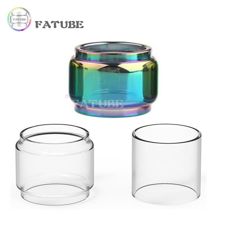 5PCS FATUBE Straight Bubble Clear Rainbow Spare GLASS TUBE Cup Independent Carton customized ( model or size U need)ABCD