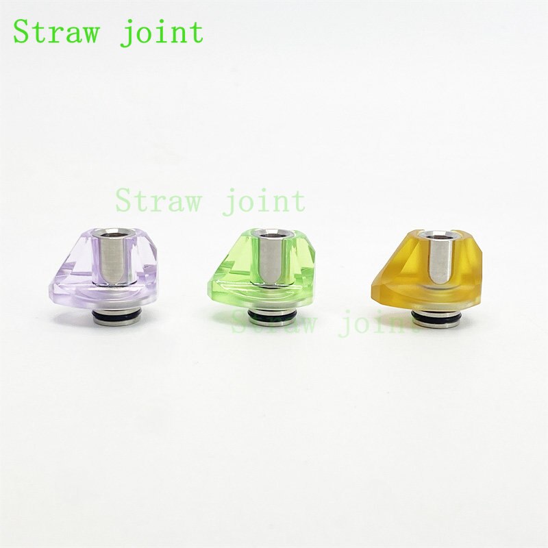 1pcs 510 Stainless Steel Plastic BB Billet Quick-folding Connector Straw Joint