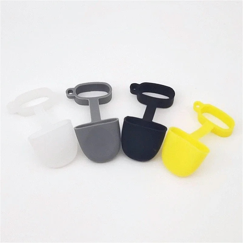10PCS Silicone Protective Cover with Integrated Dust Cap Flat Mouth Dust Cap Accessories