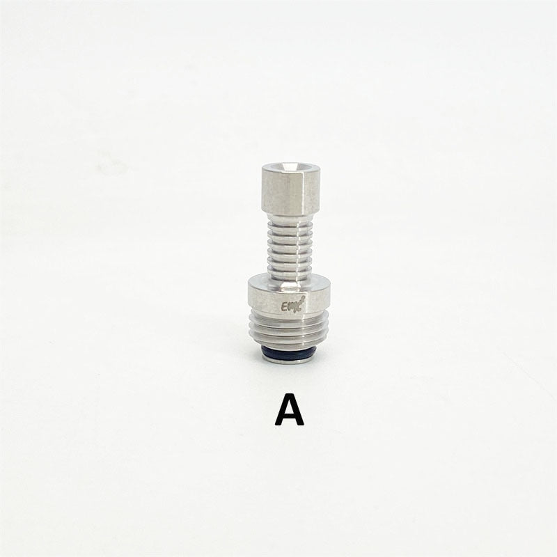 1PCS 510 Stainless Steel EMC Billet Box BB Interface Pipette Connector Straw Joint