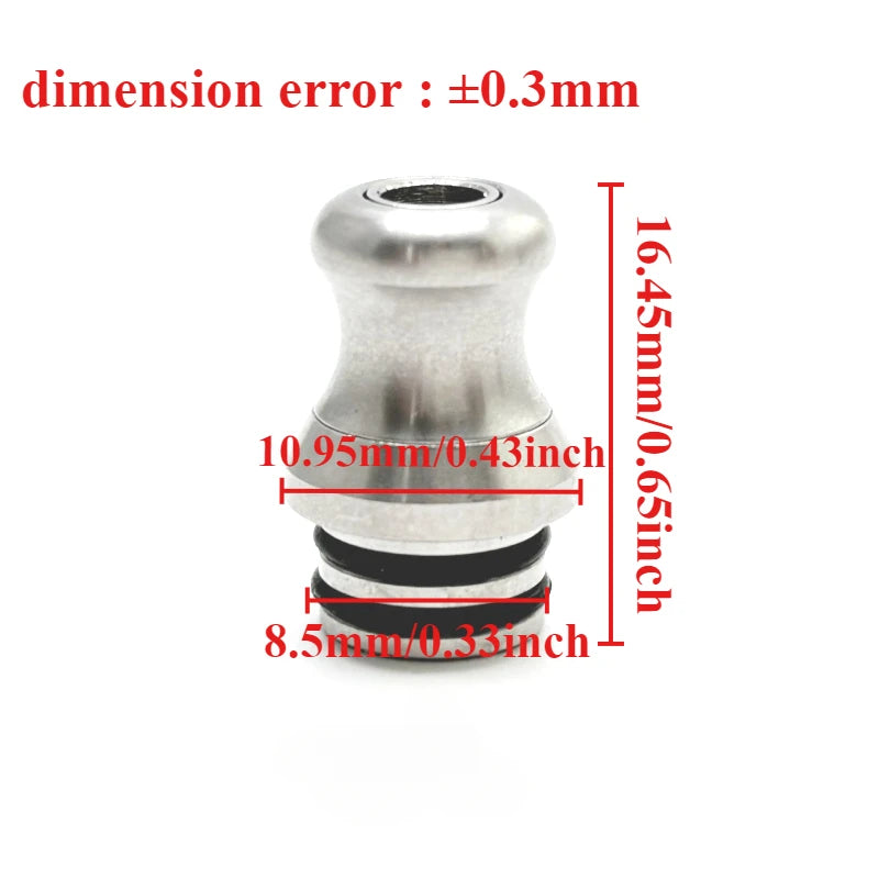 1PC 510 Drip Nozzle Sparrows Stainless Steel PEEK Plastic Straw Joint