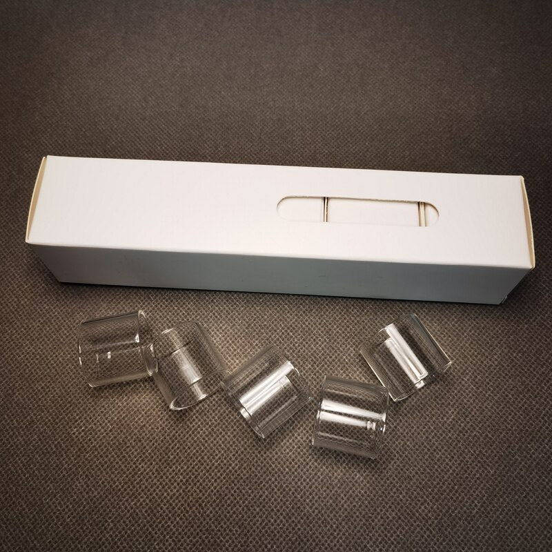 5PCS FATUBE Straight Bubble Clear Rainbow Spare GLASS TUBE Cup Independent Carton customized ( model or size U need)ABCD